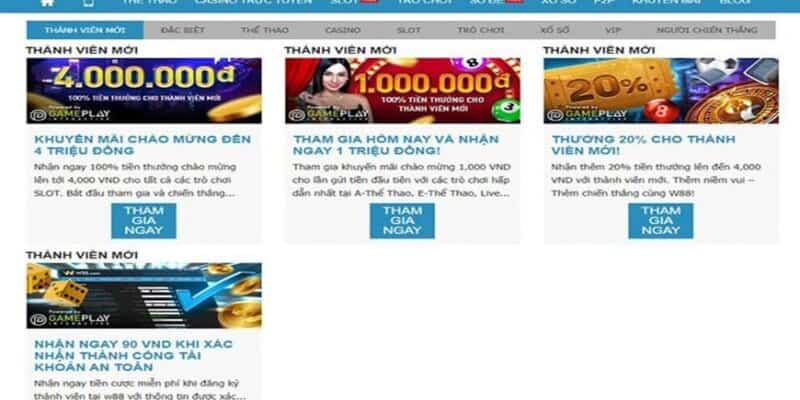 New88 - Thống trị bài cào trực tuyến hot nhất hiện nay 7 Hàng ngàn ưu đãi từ W88