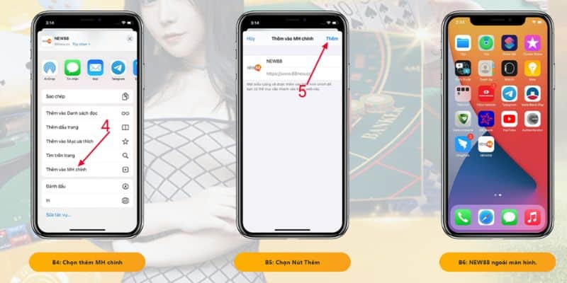 Tải New88 Bằng IPhone - Ưu Điểm Của App Cá Cược New88 10 Bước 5: Cài ứng dụng NEW88 vào màn hình chính và sử dụng