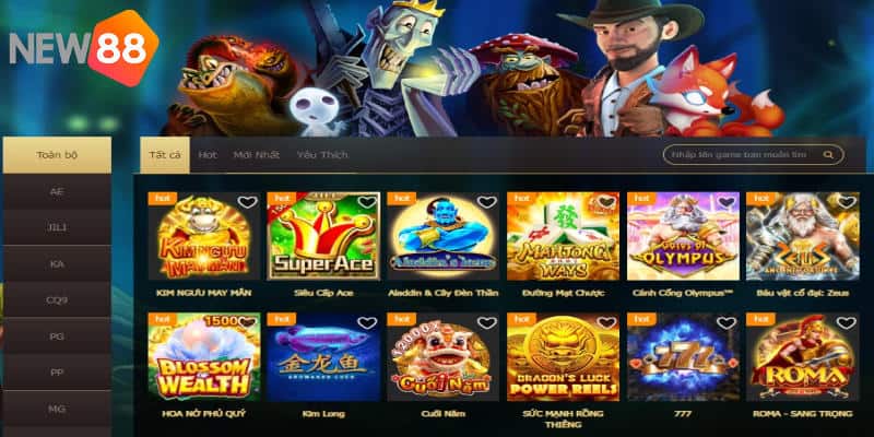 Đăng Ký Thành Công Là Có Tiền Với Siêu Khuyến Mãi NEW88 7 Nổ Hũ - Một trong hai hạng mục được hưởng khuyến mãi NEW88 lần này