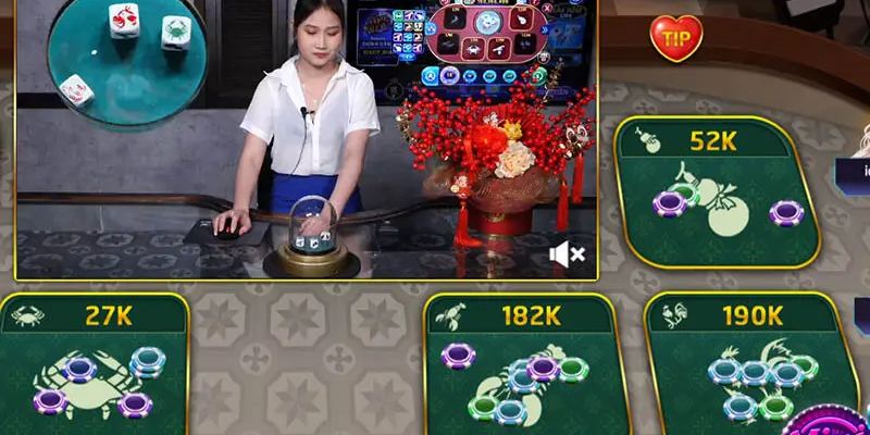 Livestream Bầu Cua Tài Xỉu New88 - Hình Thức Cá Cược Hot 7 Tương tác trực tiếp trên màn hình cùng Dealer xinh đẹp